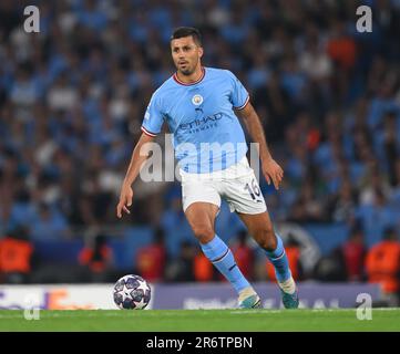 Istanbul, Türkei. 10. Juni 2023. 10. Juni 2023 - Manchester City / Inter Mailand - UEFA Champions League - Finale - Atatürk Olympiastadion. Manchester Citys Rodri während des Champions League-Finales in Istanbul. Bildkredit: Mark Pain / Alamy Live News Stockfoto