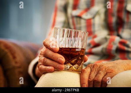 Whiskeyglas Stockfoto