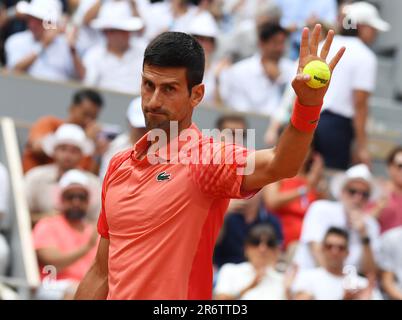 Paris, Frankreich. 11. Juni 2023. Roland Garros Paris French Open 2023 Tag 15 11/06/2023 Novak Djokovic (SRB) Männer Singles Final Credit: Roger Parker/Alamy Live News Stockfoto