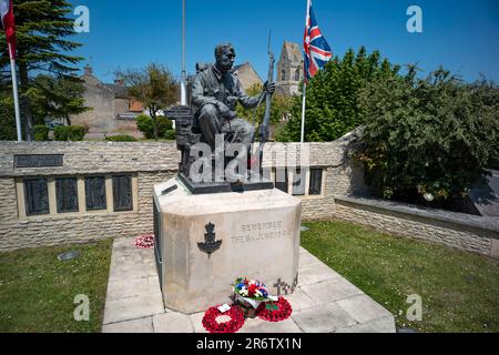 Green Howards Memorial Crepon Normandy France June 2023 das Green Howards Memorial erinnert an eines der ältesten Regimente der britischen Armee, das Stockfoto