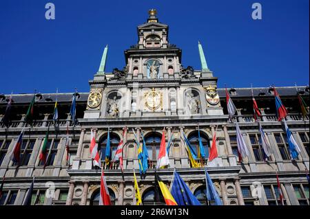 Rathaus, Antwerpen, Flandern, Belgien Stockfoto