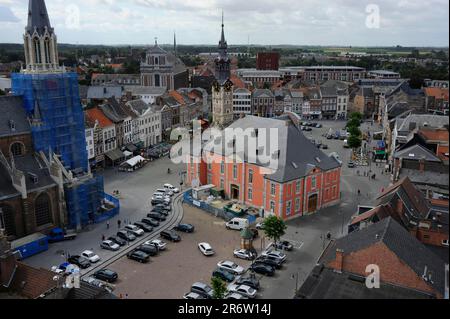 Grote Markt, Sint-Truiden, Limburg, Flandern, Belgien Stockfoto