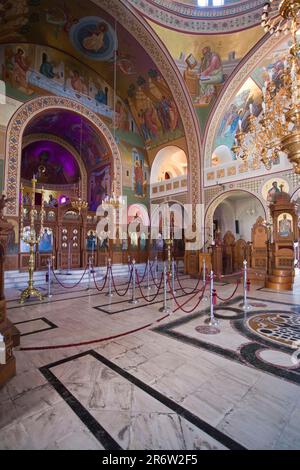 Mitropolis Kirche, Fira, Santorin, Kykladen, Thira, Griechenland, Europa Stockfoto