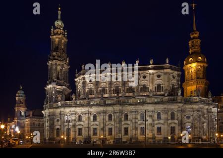 Stadtkirche, Dresden, Sachsen, Deutschland Stockfoto