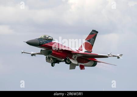 E-191 General Dynamics F-16AM Fighting Falcon Royal Danish Air Force Danish Airshow Karup ab EKKA 19/06/2022 Stockfoto