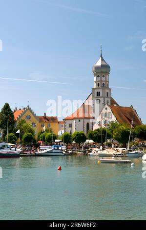 Kirche St. George, Festung, Bodensee, Bayern, Deutschland Stockfoto