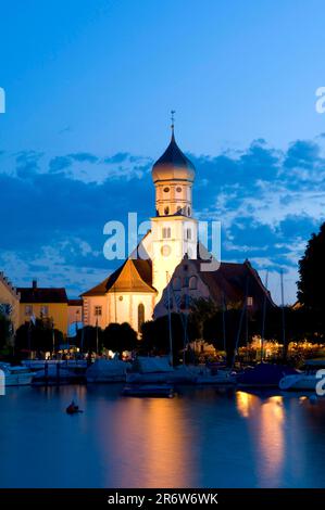 Kirche St. George, Festung, Bodensee, Bayern, Deutschland Stockfoto