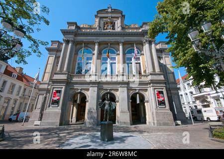 Brügge Royal Municipal Theatre (1869) in Brügge, Flandern, Belgien Stockfoto