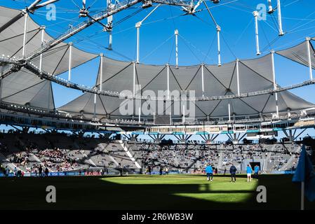 La Plata Stadium bereit für das Finale der FIFA-Weltmeisterschaft U20 Uruguay U20 gegen Italien U20 im La Plata Stadium, Tolosa, Argentinien, 11. Juni 2023 (Foto: Mateo Occhi/News Images) Stockfoto