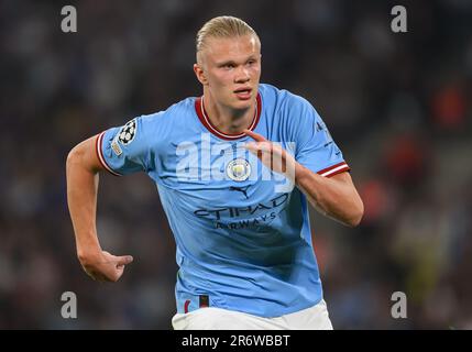 Istanbul, Türkei. 10. Juni 2023. Erling Haaland von Manchester City während des Finalspiels der UEFA Champions League im Atatürk-Olympiastadion in Istanbul. Kredit: Mark Pain/Alamy Live News Stockfoto