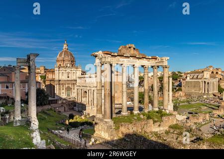 Das Forum vom Palatin, Rom, Italien Stockfoto