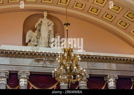 Wunderschöne Architektur des Innenraums des US Capitol, Washington DC, USA Stockfoto