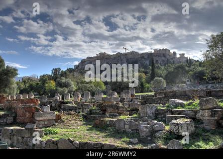 Ruinen der Aghora, Athen, Griechenland Stockfoto