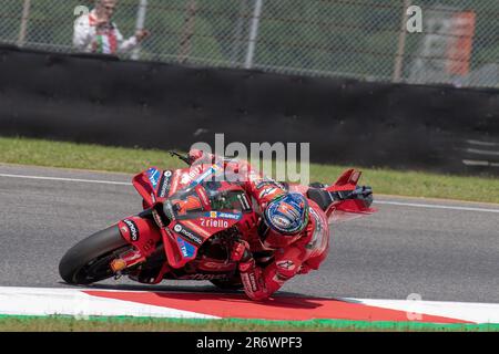 Florenz, Italien. 11. Juni 2023; Autodromo Internazionale del Mugello, Scarperia e San Piero, Florenz, Italien; 2023. Italienischer MotoGP-Renntag; Francesco Bagnaia, Ducati Lenovo Teamgutschrift: Action Plus Sports Images/Alamy Live News Stockfoto