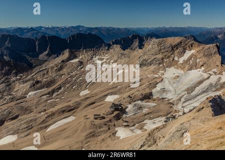 Zugspitzplatt-Plateau unterhalb der Zugspitze, Deutschland Stockfoto