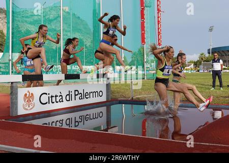 Palermo, Italien. 11. Juni 2023. 3000. Women during Campionato Italiano Assoluto di Societa, Italian Athletics in Palermo, Italien, Juni 11 2023 Kredit: Independent Photo Agency/Alamy Live News Stockfoto