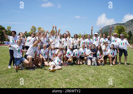 Palermo, Italien. 11. Juni 2023. ATL. BRESCIA 1950 Italian Championships Women Winner während Campionato Italiano Assoluto di Societa, Italian Athletics in Palermo, Italien, Juni 11 2023 Kredit: Independent Photo Agency/Alamy Live News Stockfoto