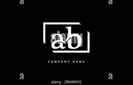 Ab, BA Abstract Letters Logo Monogramm Stock Vektor