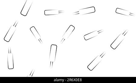 Ein nahtloses Muster aus schmelzenden Eiscremes und Eiswürfeln. Stock Vektor