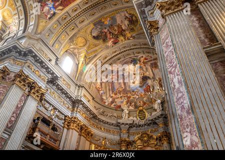 Das Innere der Kirche St. Ignatius von Loyola, Rom, Italien Stockfoto