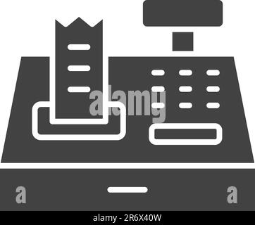 Vektorbild des Symbols „Kassiermaschine“. Stock Vektor