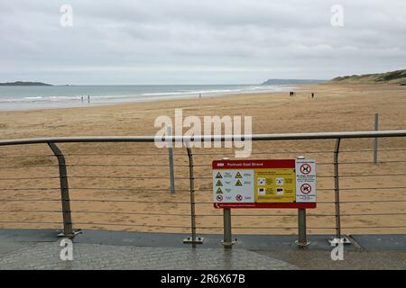 Portrush East Strand in Nordirland Stockfoto