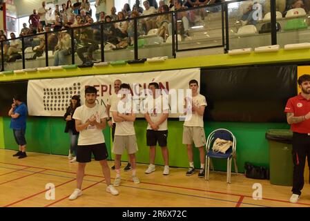 Vigo, Spanien. 11. Juni 2023. Das Schiedsrichter-Team des Turniers. Kredit: Xan Gasalla / Alamy Live News. Stockfoto