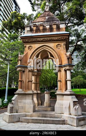 Frazer Memorial Fountain, Hyde Park, Central Business District, Sydney, New South Wales, Australien Stockfoto