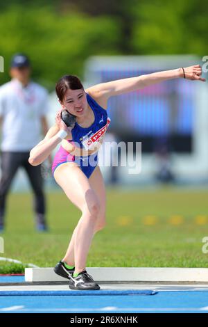 Akita Athletics Stadium, Akita, Japan. 10. Juni 2023. Karin Odama, 10. JUNI 2023 - Athletics : The 107. Japan Track & Field National Championships Combined Events Women's Heptathlon - gedreht im Akita Athletics Stadium, Akita, Japan. Kredit: Naoki Nishimura/AFLO SPORT/Alamy Live News Stockfoto