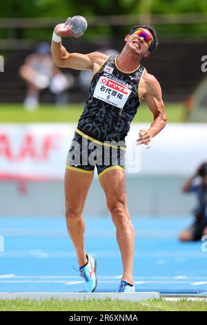 Akita Athletics Stadium, Akita, Japan. 10. Juni 2023. Keisuke Ushiro, 10. JUNI 2023 - Athletics : The 107. Japan Track & Field National Championships Combined Events Männer Zehnkampf im Akita Athletics Stadium, Akita, Japan. Kredit: Naoki Nishimura/AFLO SPORT/Alamy Live News Stockfoto