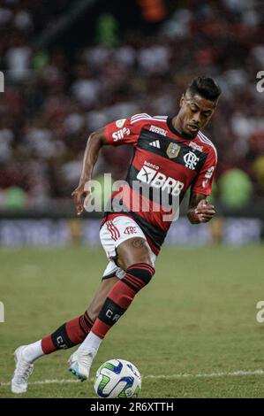 Rio De Janeiro, Brasilien. 11. Juni 2023. Der Spieler Bruno Henrique do Flamengo, während eines Spiels gegen Grêmio, gültig für die brasilianische Meisterschaft 2023, im Maracanã-Stadion, nördlich von Rio de Janeiro, am Sonntag, den 11. Kredit: Brasilien Photo Press/Alamy Live News Stockfoto