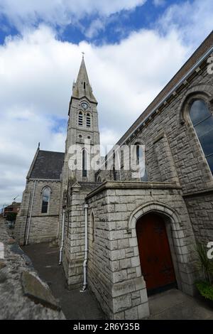 St. Patricks römisch-katholische Kirche Ringsend am Fluss Dodder in Dublin, Irland. Stockfoto