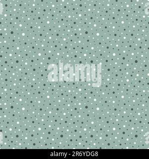 Nahtloses Punktmuster. Abstrakte Hintergrundfarbe in Pastellfarben wird wiederholt. Unregelmäßige Punkte für wiederholte Designdrucke. Zufällige Polka. Wiederholen Sie den kleinen Punkt. Geometrie Stock Vektor