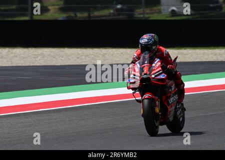 Mugello International Circuit, Mugello, Italien, 11. Juni 2023, Italienischer Fahrer Francesco Bagnaia vom Ducati Lenovo Team beim MotoGP Grand Prix von Stockfoto