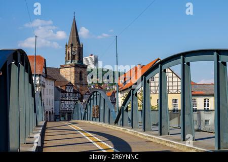 Die Stadt Rotenburg an der Fulda in Hessen Stockfoto