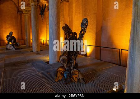 Gulhane-Zisterne und eine Ausstellung. Reiseziele von Istanbul. Istanbul Turkiye - 3.30.2023 Stockfoto