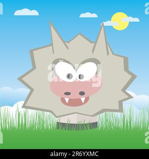 wolfsvektorgrafik Stock Vektor