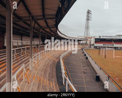 Edgar Street Football Stadium das Heimstadion des Hereford FC. Stockfoto