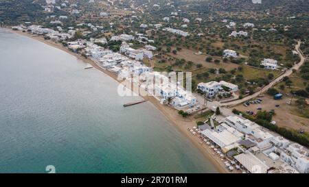 Der Yachthafen von Platis Gialos, Sifnos Island, Griechenland Stockfoto