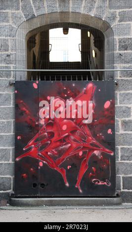 Nuart Street Art, Aberdeen Stockfoto
