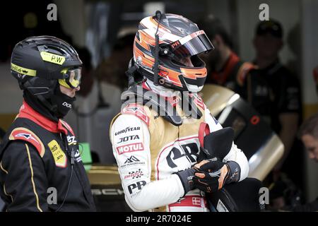 RASMUSSEN Oliver (dnk), JOTA, Oreca 07 - Gibson, Porträt während der 24 Stunden von Le Mans 2023 auf dem Circuit des 24 Heures du Mans vom 10. Bis 11. Juni 2023 in Le Mans, Frankreich - Foto: Paulo Maria/DPPI/LiveMedia Stockfoto