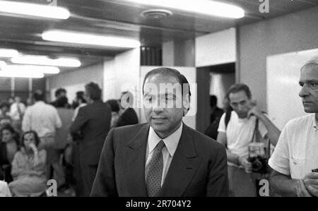 Photo Repertory, Italien. 30. Juni 2023. PRESSEKONFERENZ MIT SILVIO BERLUSCONI (MAILAND - 1984-08-27, DE BELLIS) ps das Foto kann unter Berücksichtigung des Kontexts, in dem es aufgenommen wurde, und ohne diffamierende Absicht des Dekorums der repräsentierten Personen nur redaktionelle Verwendung verwendet werden Kredit: Independent Photo Agency/Alamy Live News Stockfoto