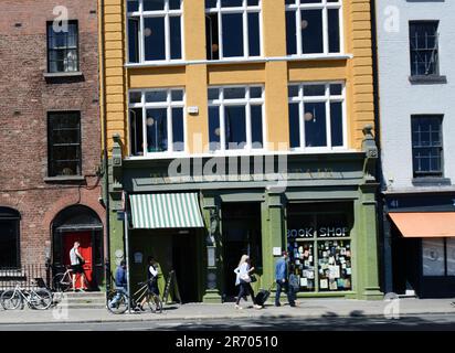 Der Buchladen Winding Stair in Dublin, Irland. Stockfoto