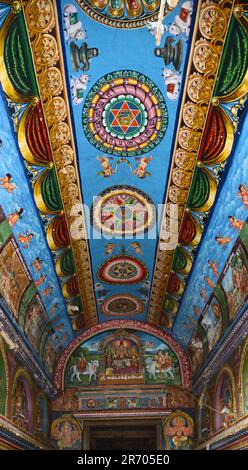 Meenakshi Amman Tempel in Madurai, Tamil Nadu, Indien. Stockfoto