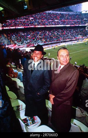 Photo Repertory, Italien. 30. Juni 2023. SILVIO BERLUSCONI IM STADION, mit Biazzi (MAILAND - 1991-12-02, ) ps das Foto kann in Bezug auf den Kontext verwendet werden, in dem es aufgenommen wurde, und ohne die diffamierende Absicht des Dekorums der repräsentierten Personen nur redaktioneller Gebrauch Kredit: Unabhängige Fotoagentur/Alamy Live News Stockfoto