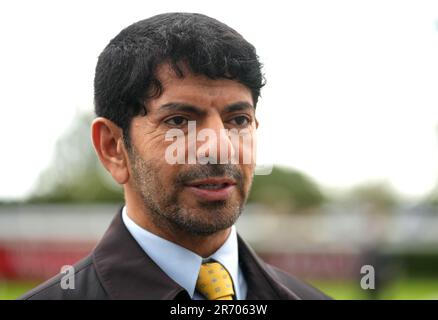 Dateifoto vom 30.-07-2021 von Trainer Saeed bin Suroor. Saeed bin Suroor beabsichtigt, Shining Blue und Ghaly am 21. Juni in Ascot im Royal Hunt Cup zu laufen. Ausgabedatum: Montag, 12. Juni 2023. Stockfoto