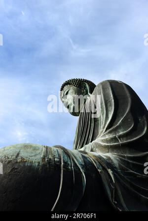 Der große Buddha in Kōtoku-in, Kamakura, Japan. Stockfoto