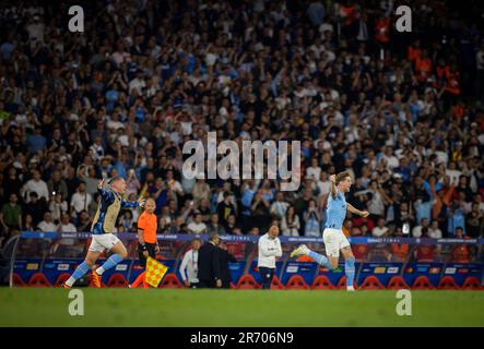 Istanbul, Türkei. 10. Juni 2023. Schlussjubel: John Stones (Stadt) Manchester City – Inter Mailand UEFA Champions League-Finale 10.06.2023 Copyright ( Stockfoto