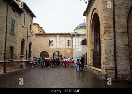 Ravenna, ein wunderschöner Teller für einen Besuch. Top Wahrzeichen für Touristen Stockfoto