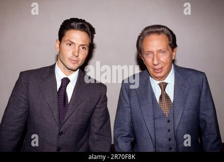 Mailand, Italien. 04. Okt. 2000. Milan, 90s Archiv auf dem Foto: Mike Bongiorno, Piersilvio Berlusconi © Fotogeschäft Kredit: Independent Photo Agency/Alamy Live News Stockfoto